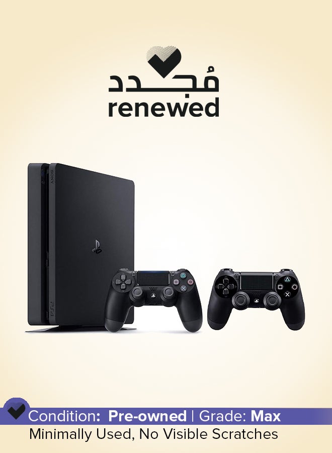 Renewed - PlayStation 4 500GB Slim Black With…