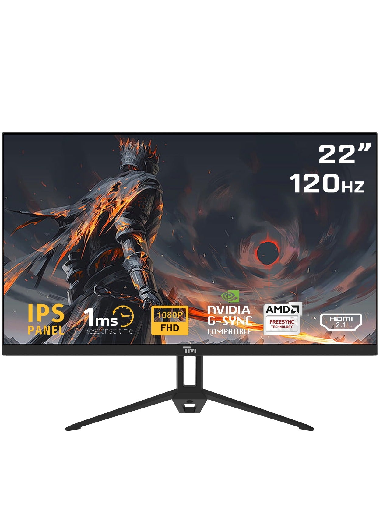 Compare TM22FHD1201PS 22” FHD Gaming Monitor – 120Hz Refresh Rate, 1ms Response Time, IPS Panel, HDMI 2.1 & DP 1.4, Adaptive Sync, UltraSlim Bezel Black at KSA Price
