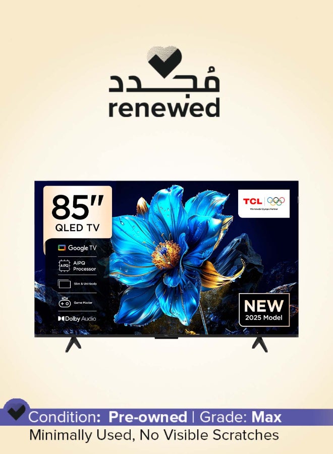 Compare Renewed  85 Inch P7K QLED 4K UHD Smart TV 85P7K Black at KSA Price