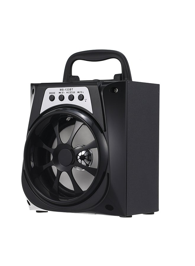 Compare MS133BT Portable Outdoor Speaker Colorful LED Light Super Bass Wireless Bluetooth Speakers FM Radio TF Card AUX IN U Disk Music Player Black at KSA Price