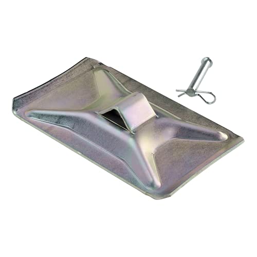 Compare Lippert Standard 5th Wheel RV Landing Gear Foot Pad Kit with Clevis, Bridge Pin & Hairpin Cotter Clip for Attaching to Jack Leg, 5 Wide x 8 Long, Steel Construction, 15 Slot  700052 at KSA Price
