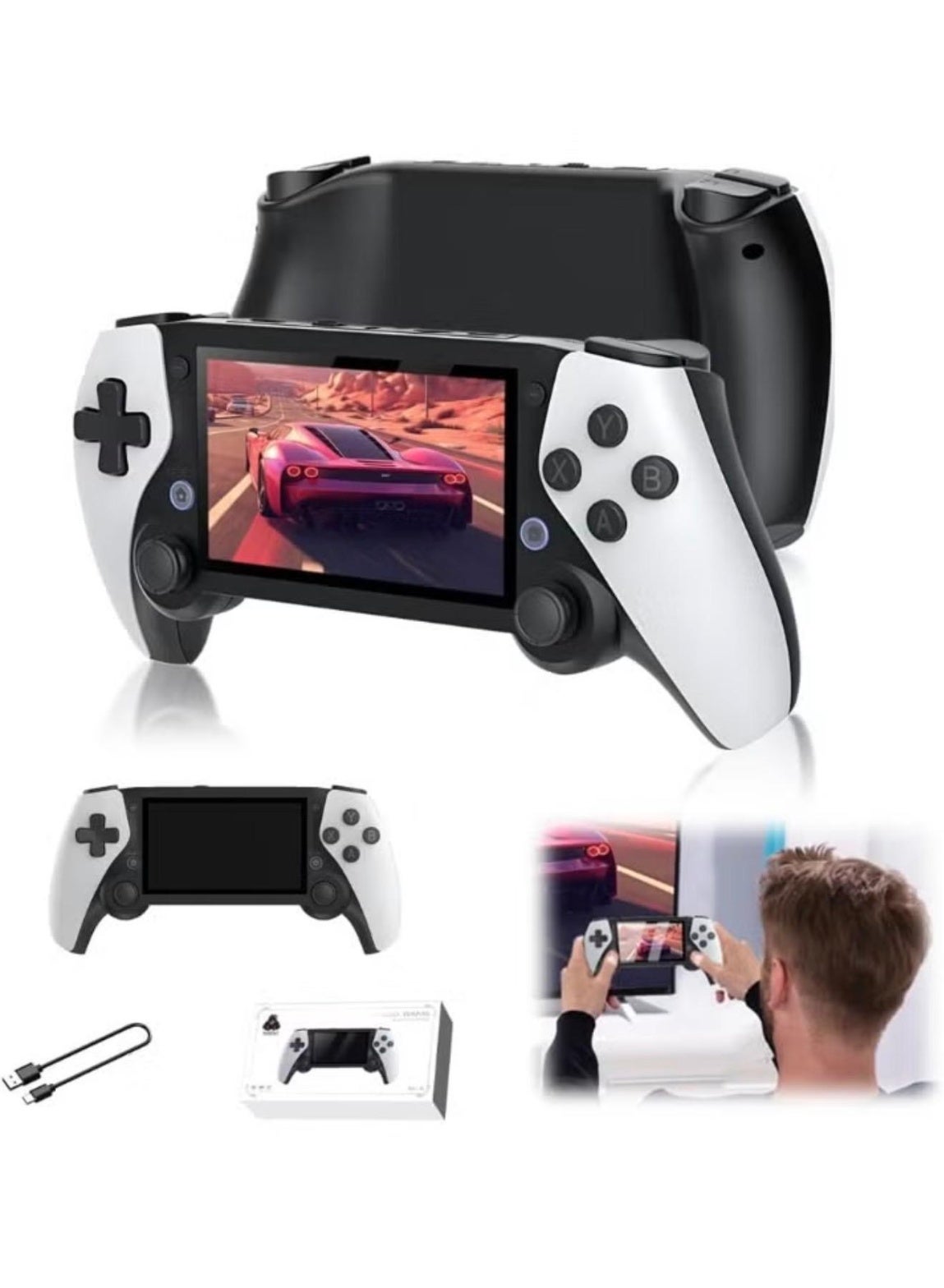 Compare M25 Handheld Video Game Console – 4.3 IPS HD Screen | BuiltIn Classic Games | Retro Emulator Support | Portable Gaming for Kids & Adults | Rechargeable | UAE Stock at KSA Price
