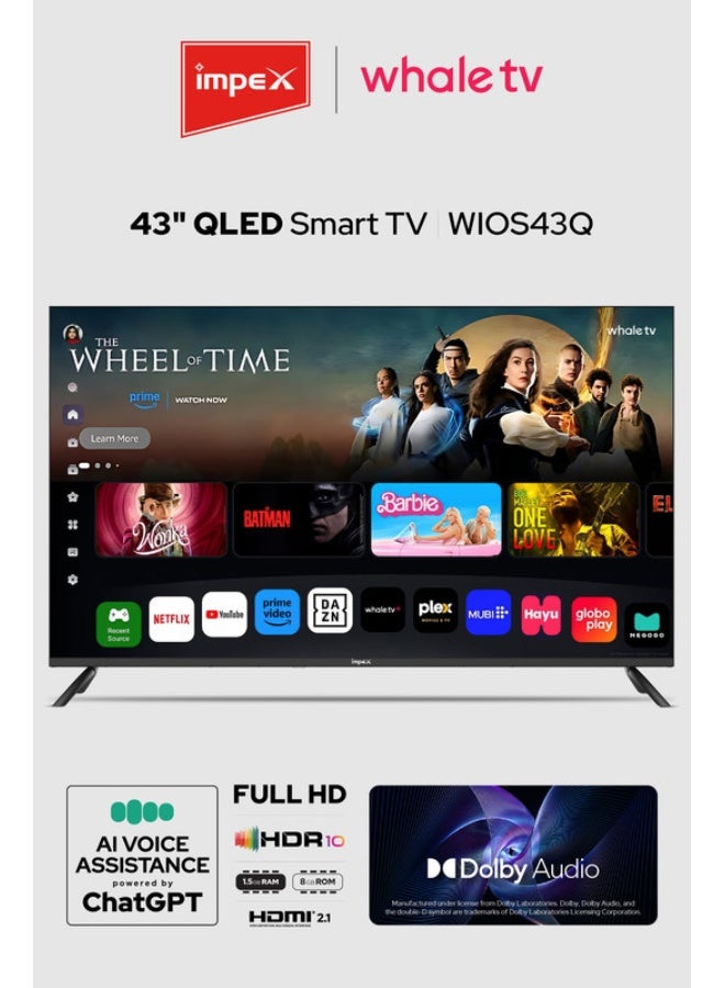 43 Inch QLED FHD Smart TV (Wios43Q) |…