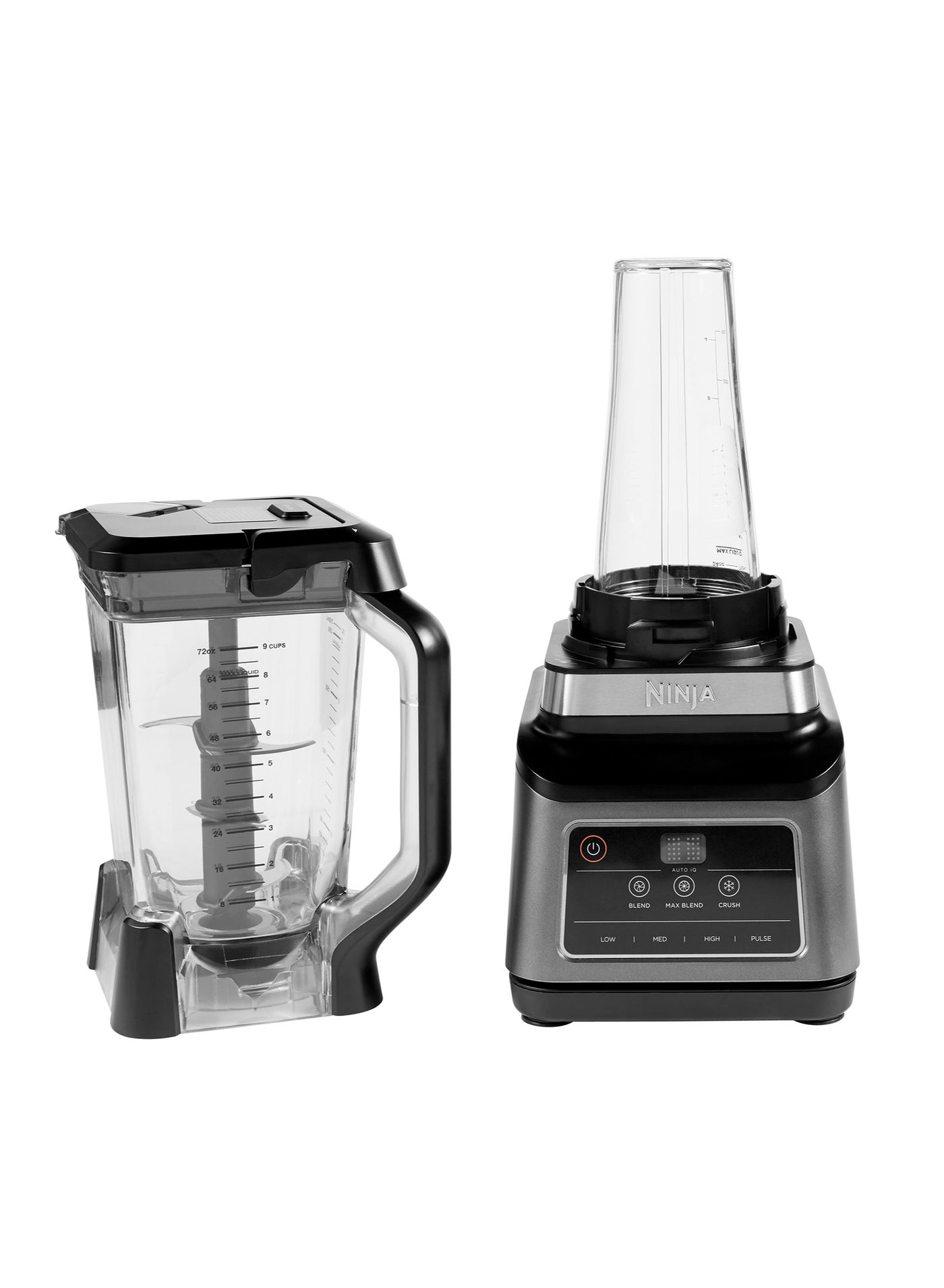 Compare 2in1 Blender with AutoiQ Technology, 3 Automatic Programs; Blend, Max Blend, Crush, and 4 Manual Settings | 2.1L Jug & 700ml Cup | Dishwasher Safe Parts 2.1 L 1200 W BN750EU Black at KSA Price
