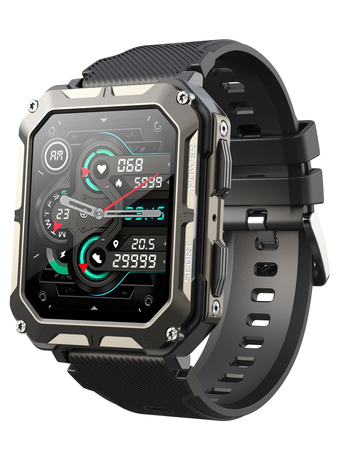 Compare Smart Watch for Men Sports Smartwatch with Bluetooth Call IP68 1.83 inch Fitness Tracker at KSA Price