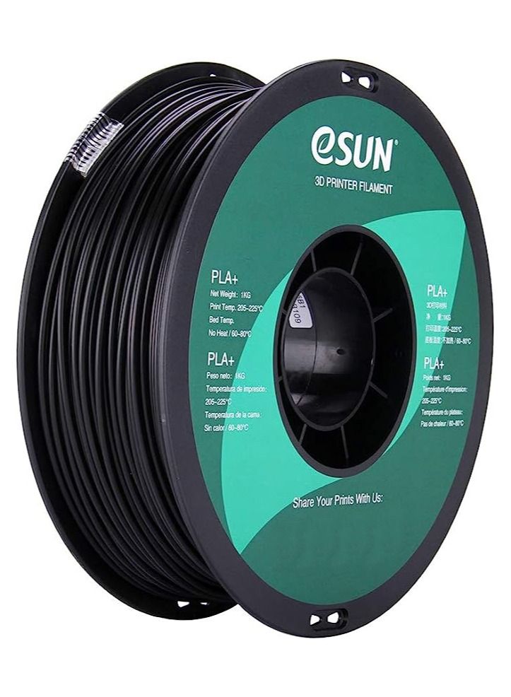 Compare Esun Pla+ 2.85mm Black 3D Printer Filament Crack Resistant Smooth Finish 1kg Spool at KSA Price