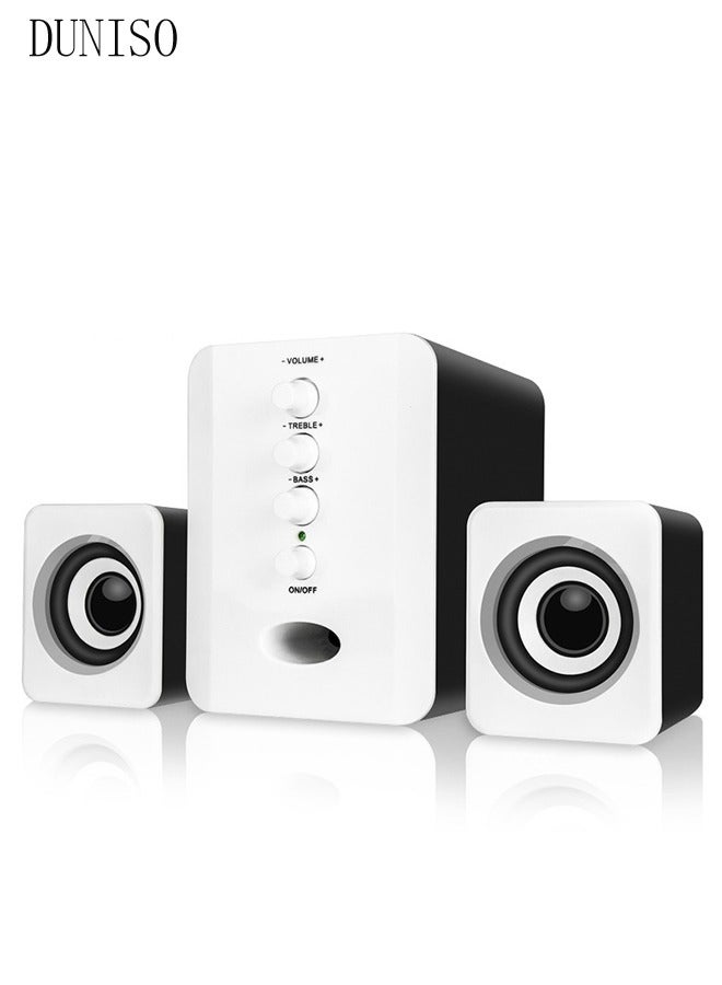 Compare 3Pieces Set Of USB Computer Speakers with Bass Boost，For LaptopDesktop Computer at KSA Price
