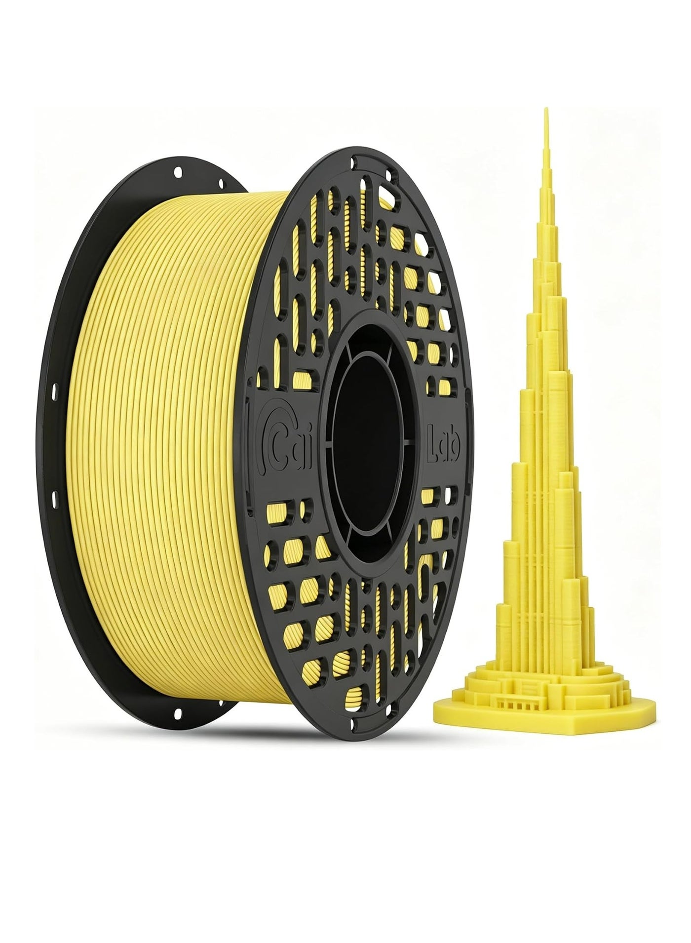 Compare PLA+ Filament 1.75mm, Unique Matte Color, CaiLab Multicolor 3D Printing Filament, ±0.02mm Accuracy, Tough & Tangle Free, Low Warping, for Most FDM 3D Printer, 1KG Almond at KSA Price