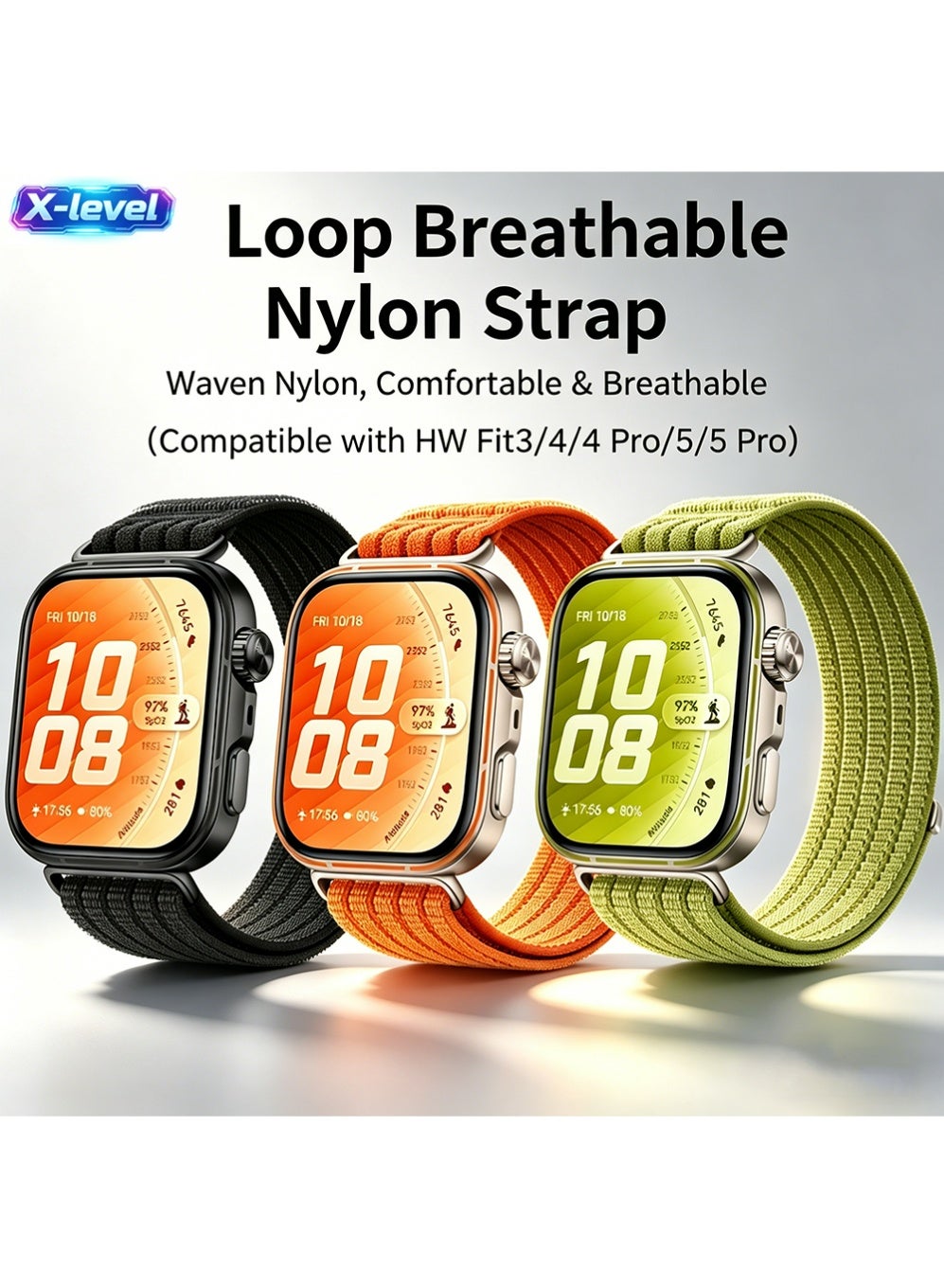 3PCS Nylon Band Suitable for Huawei Watch Fit…