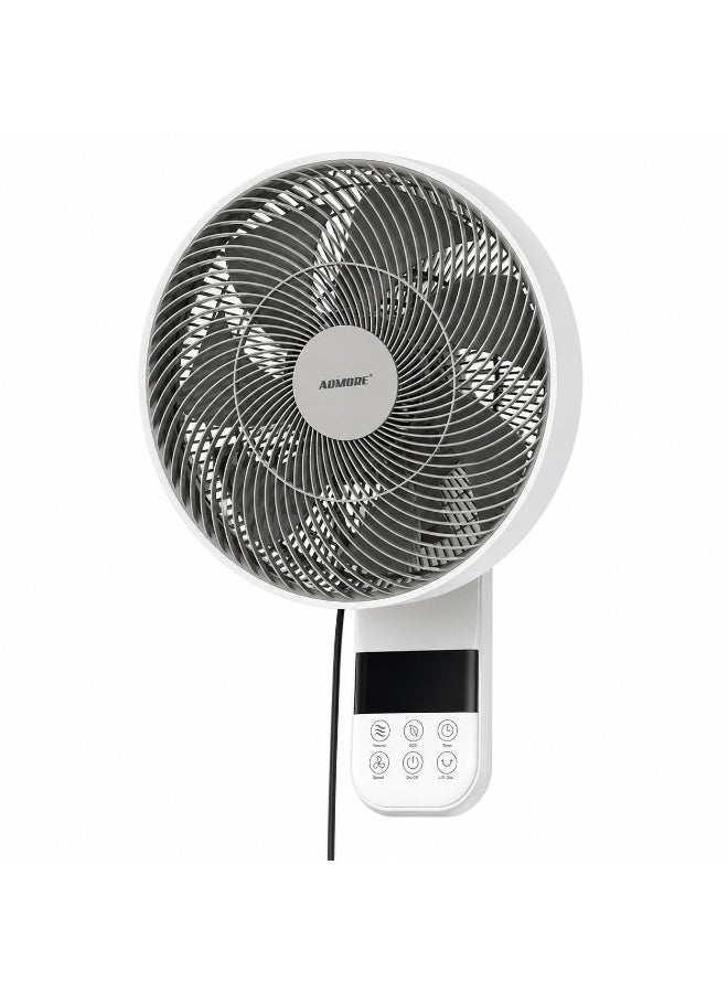 Compare 14Inch Wall Fan with Remote and Touch Controls, 10 Speeds, Digital Display, Oscillation, Timer, 70W, AWF14 at KSA Price