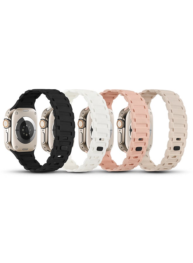 (Pack of 4) Silicone Magnetic Bands Compatible…