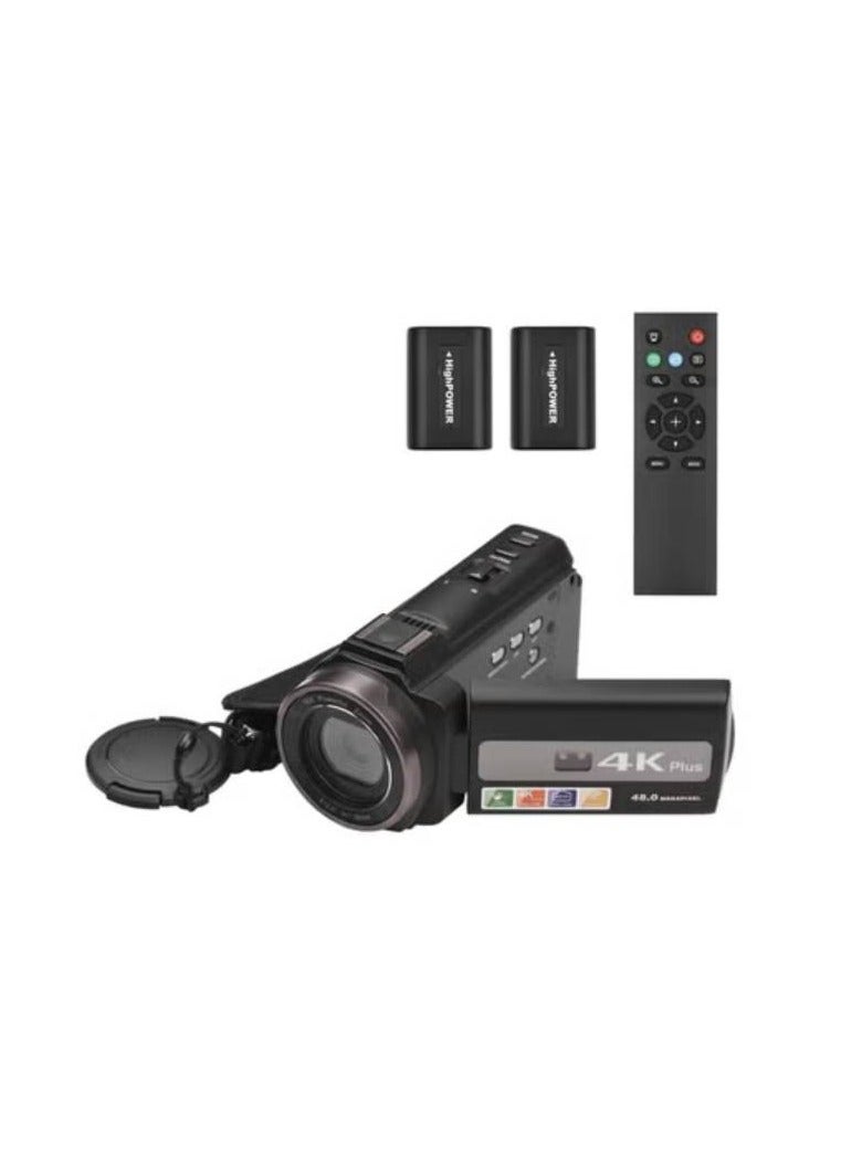 Compare WiFi Digital Video Camcorder With 4K 60FPS 48MP HD Recording 16X Zoom 3 Inch Touchscreen Batteries And Remote Control at KSA Price