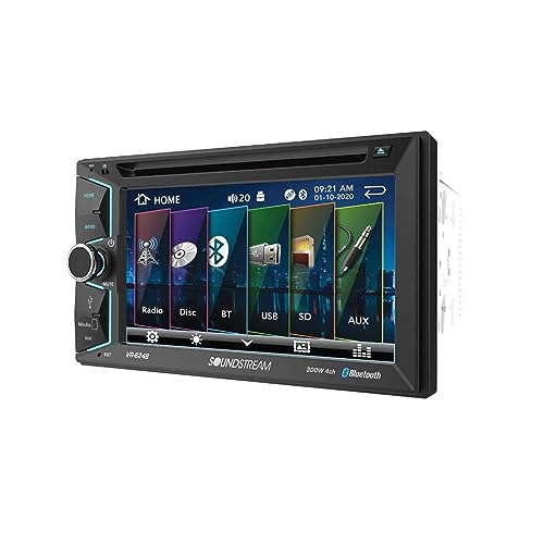 Soundstream VR-624B Double DIN Bluetooth in-Dash…