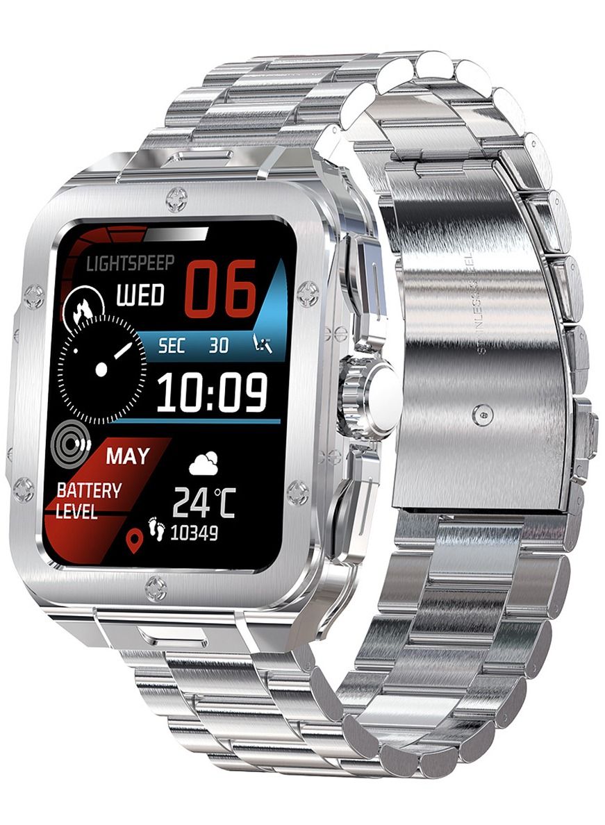 Men's Smartwatch Waterproof Stainless Steel Tonneau…
