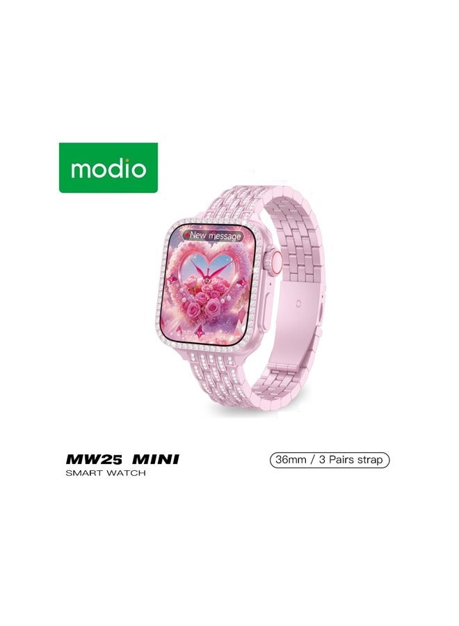 Modio MW25 Mini 36mm Display Smart Watch With 3…