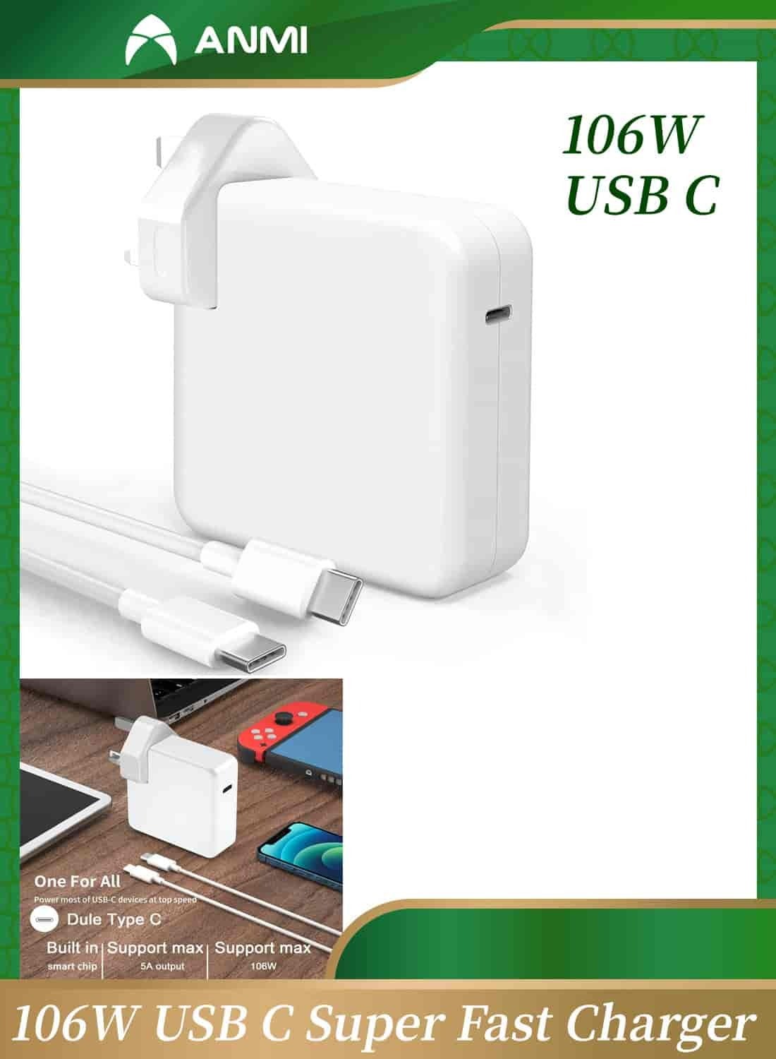 MacBook Pro Charger-106W Super Fast Charger,Compatible…