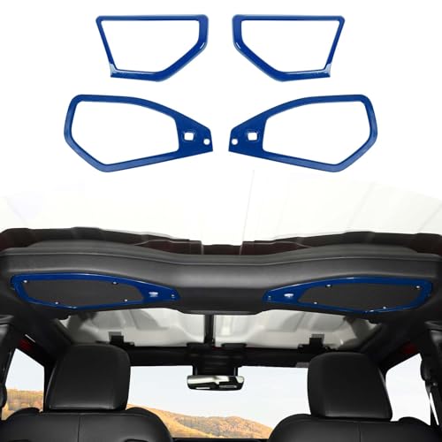 Compare JOSHELA for 2024 Jeep JL A Pillar Top Roof Speaker Trim Cover Fit for Jeep Wrangler JL JLU Gladiator JT 2024 Up Blue Interior Accessories 4pcs at KSA Price