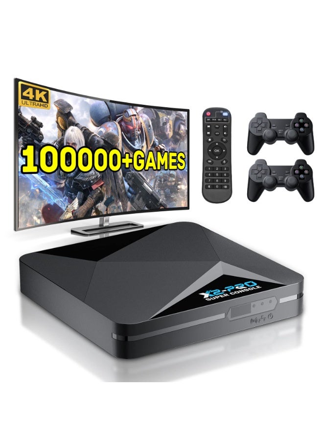 Compare Kinhank Retro Game Console, Super Console X2 Pro Builtin 100000+ Games, Video Game Console Android 9.0Emuelec 4.6, 4K UHD Output,2.4G5G, BT 5.0 at KSA Price