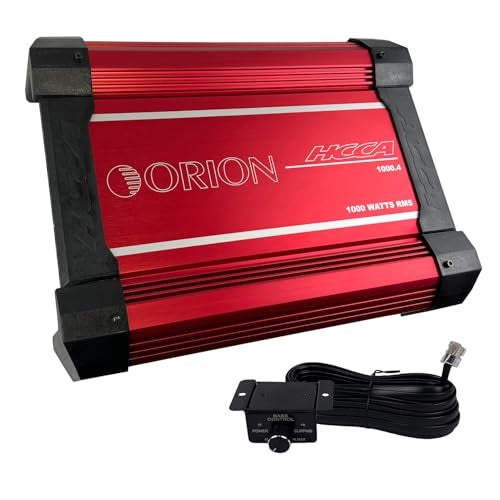 Compare Orion HCCA Series HCCA1000.4 High Performance 1000W RMS 4Channel Class AB Amplifier  1 Ohm Stable, LowHigh Pass Crossover, Bass Boost Control, MOSFET Power Supply, with Bass Knob, Made in Korea at KSA Price