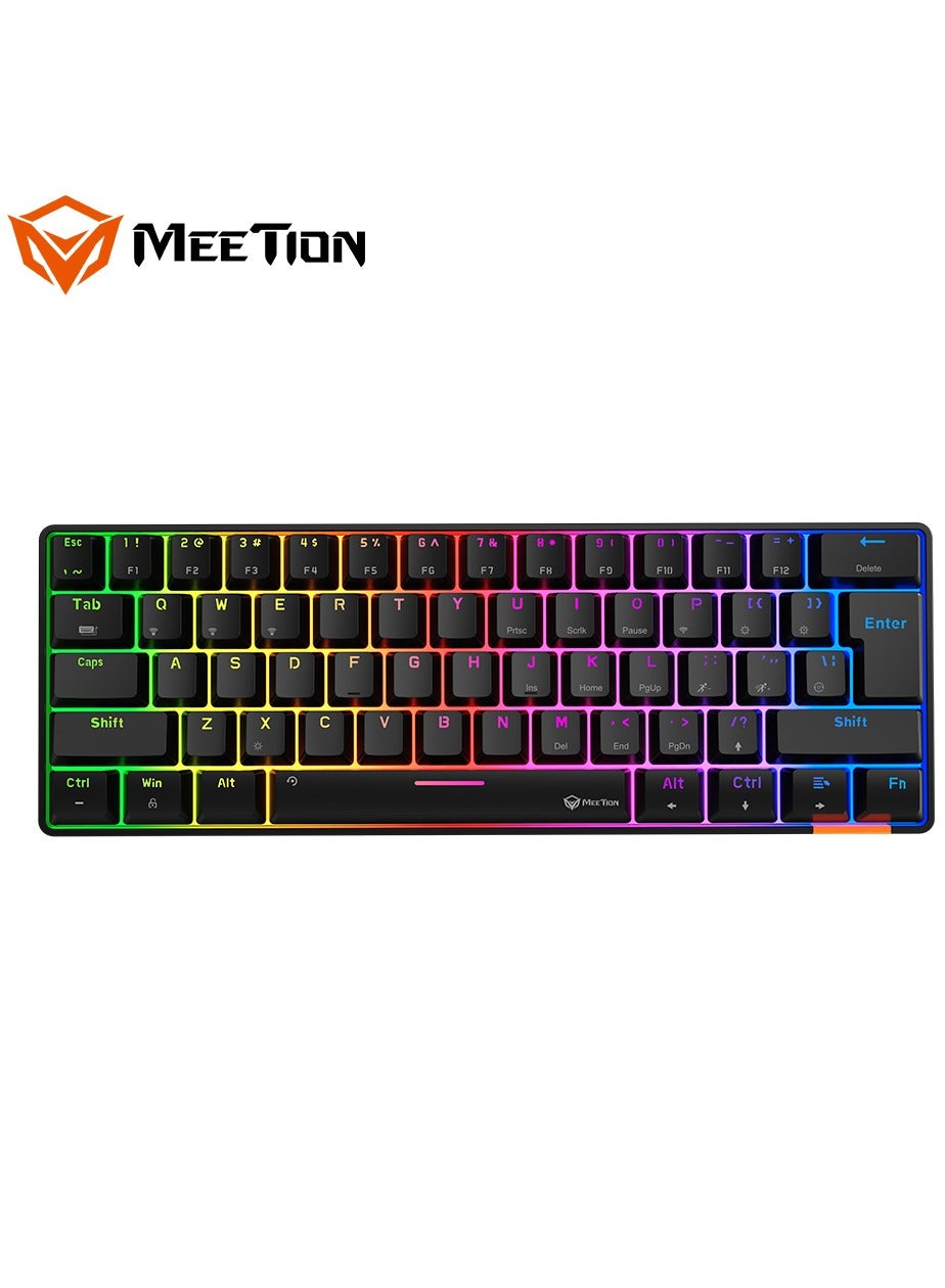 MEETION Dual Mode Bluetooth 60 Gaming Keyboard…