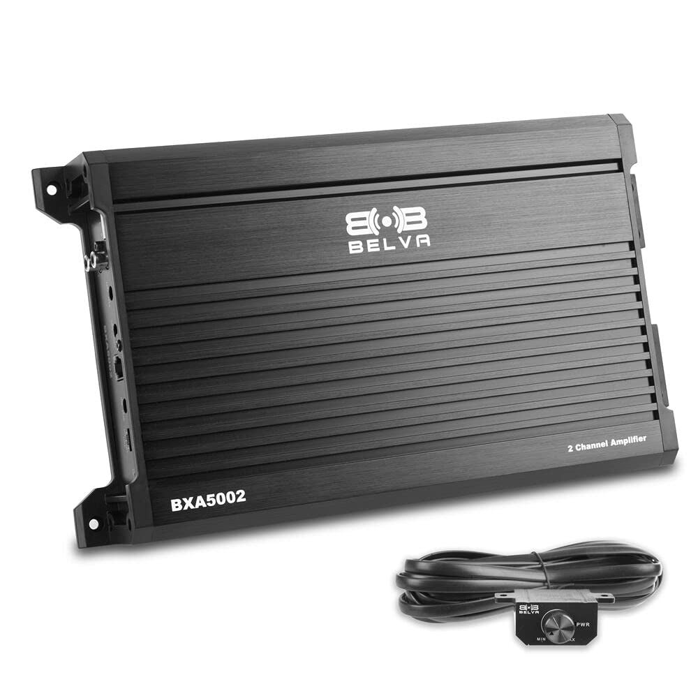 Compare Belva BXA5002 500W Peak BXSeries 2Ohm Stable ClassAB 2Channel Car Audio MOSFET Amplifier with Remote Subwoofer Level Control at KSA Price