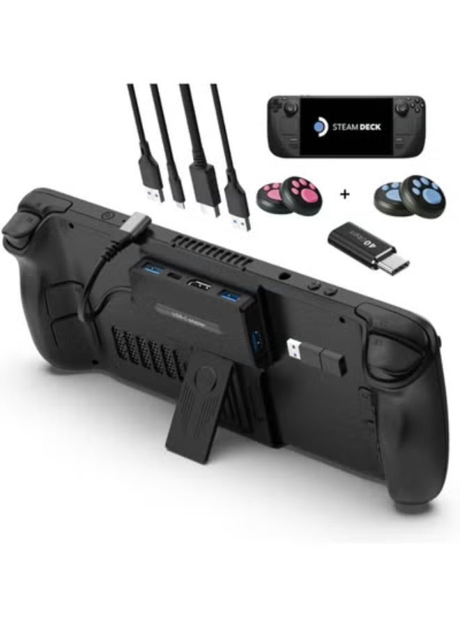 Portable Steam Deck Dock 5-in-1 USB C Hub…