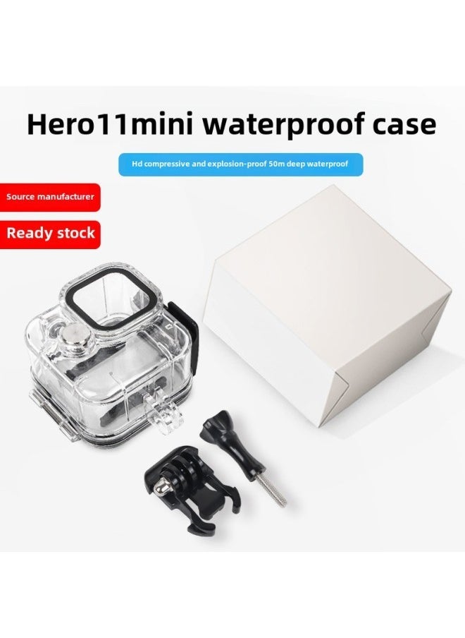 Compare Sports Camera Waterproof Protective Shell Gopro Shadow Stone Insta360 Hero Diving Shell HD Antipressure Deep DivingColor:gopro11mini at KSA Price