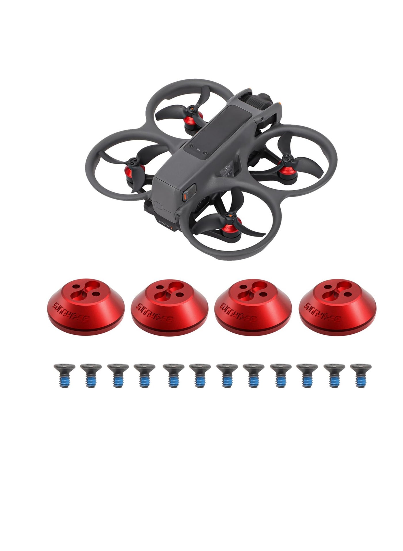 Compare 4Pcs Aluminum Alloy Waterproof and Dustproof Motor Cover Caps for DJI Avata 2 Drone  Protective Accessories in Red for Enhanced Motor Protection. at KSA Price