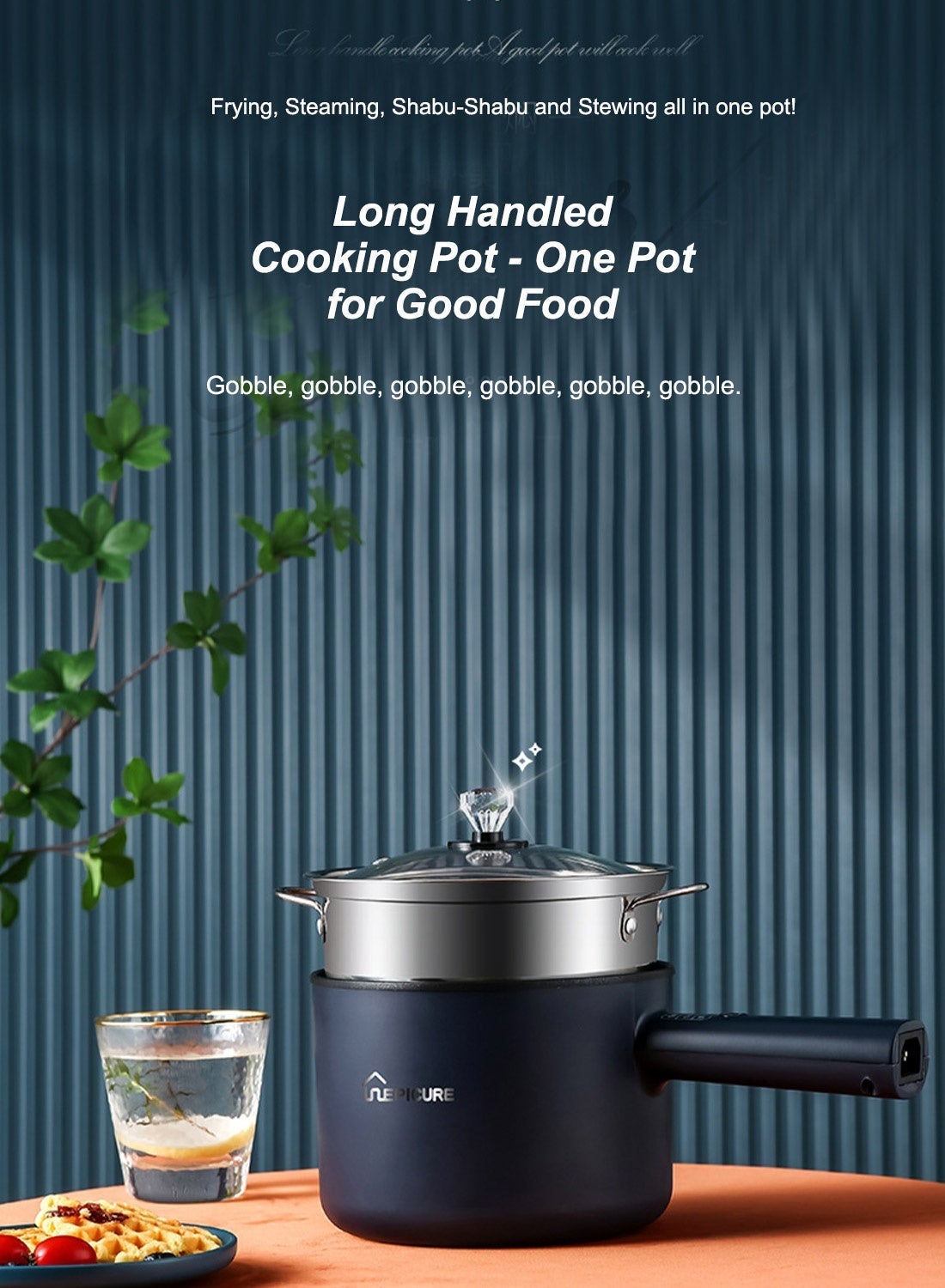 Electric Hot Pot With Stainless Steel Steamer…
