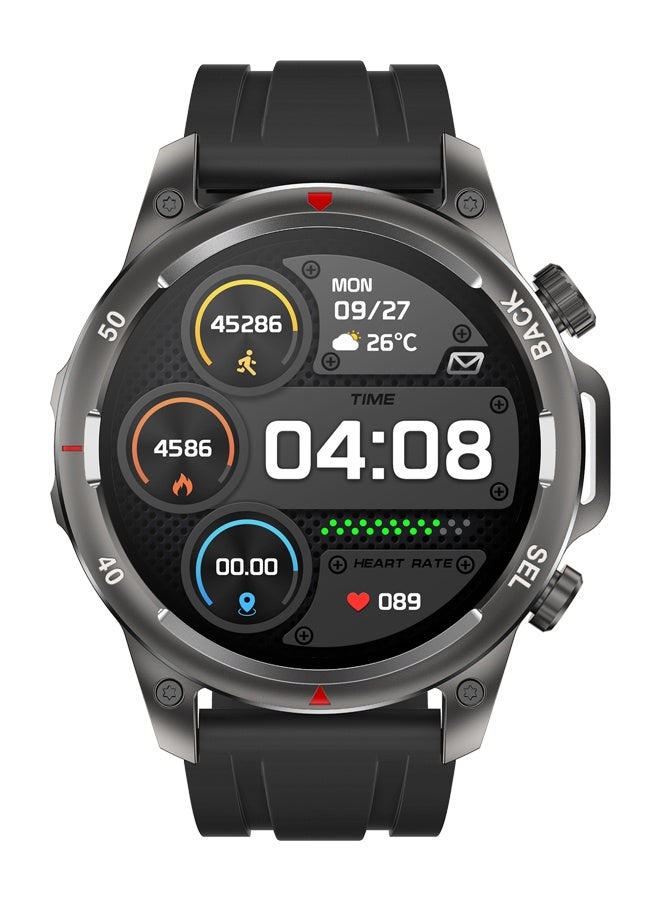 Compare Dk68 Mens Outdoor Sports Smart Watch, Bluetooth Call, Information Push, IP67 Waterproof, Multiple Sports Modes, MultiDimensional Health Monitoring, Long Battery LifeBlack at KSA Price