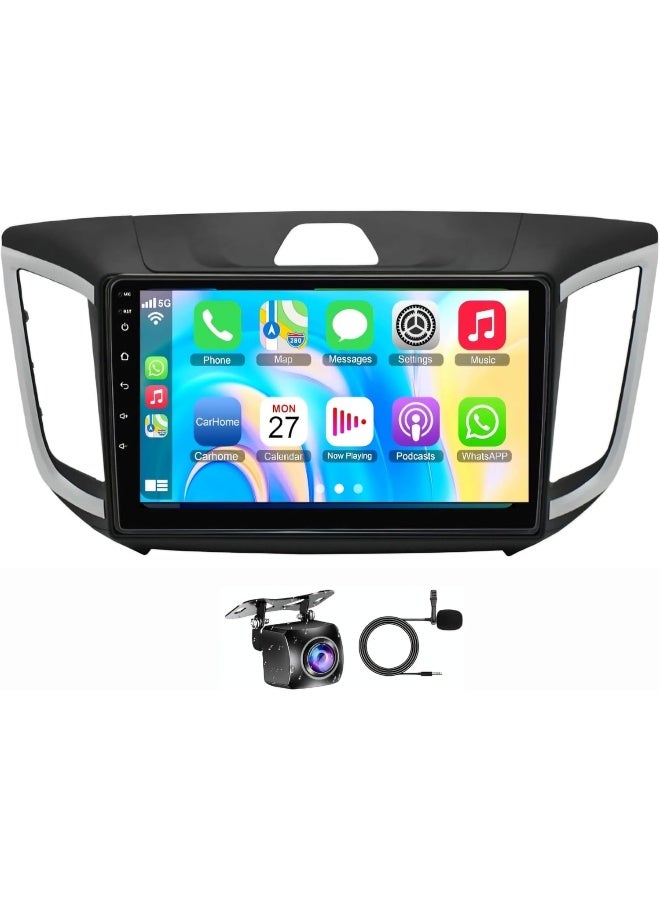 Compare Fit Hyundai CRETA Car Stereo CRETA IX25 Android Screen 20152019 With Apple Carplay Android Auto Wireless WiFi DSP FM&AM BT AHD Camera Included Fast Interface QLED 8+128GB 8CORE Carplay at KSA Price