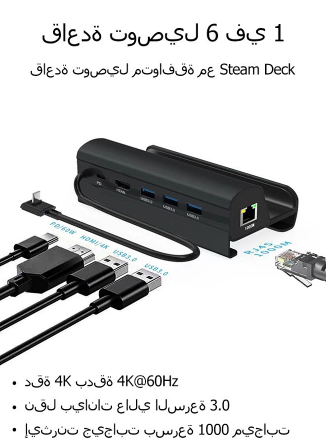 Docking Station Compatible with Steam Deck, 6 in…