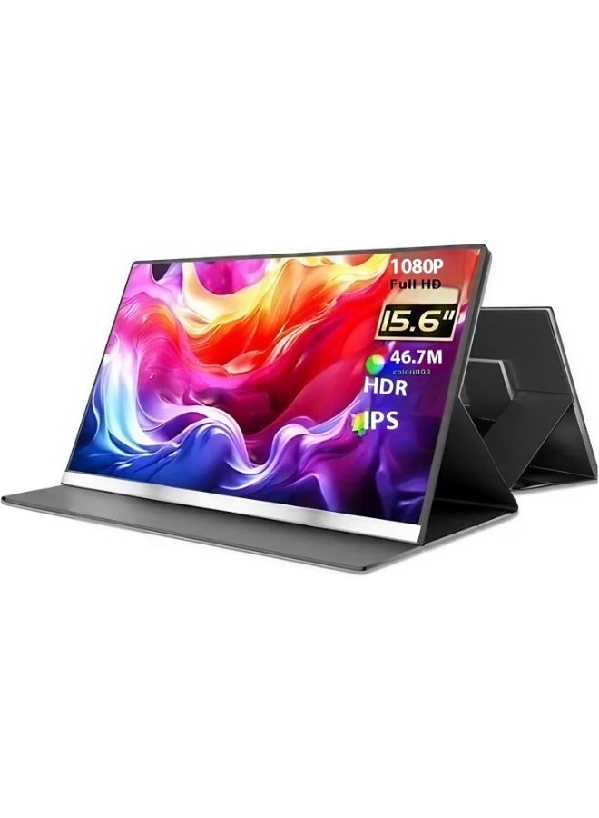 Compare V2COM 15.6 Portable Monitor, UltraSlim Narrow Bezel Full HD 1080P IPS Display, USBC & HDMI Connectivity, Matte AntiGlare Screen, BuiltIn Protective Case, Lightweight External Monitor for Laptop at KSA Price