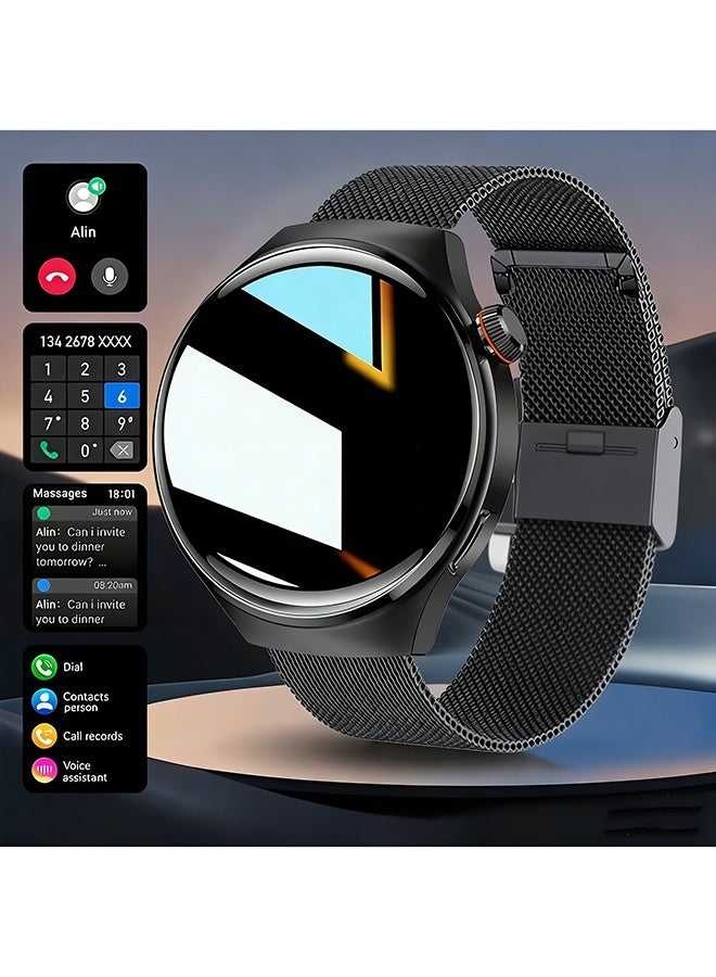 Compare Outdoor Sports Smartwatch, HD Display, Wireless Calling, Message Notifications, 100+ Sports Modes, Fitness Tracking, Pedometer, and Distance Tracking for Men at KSA Price