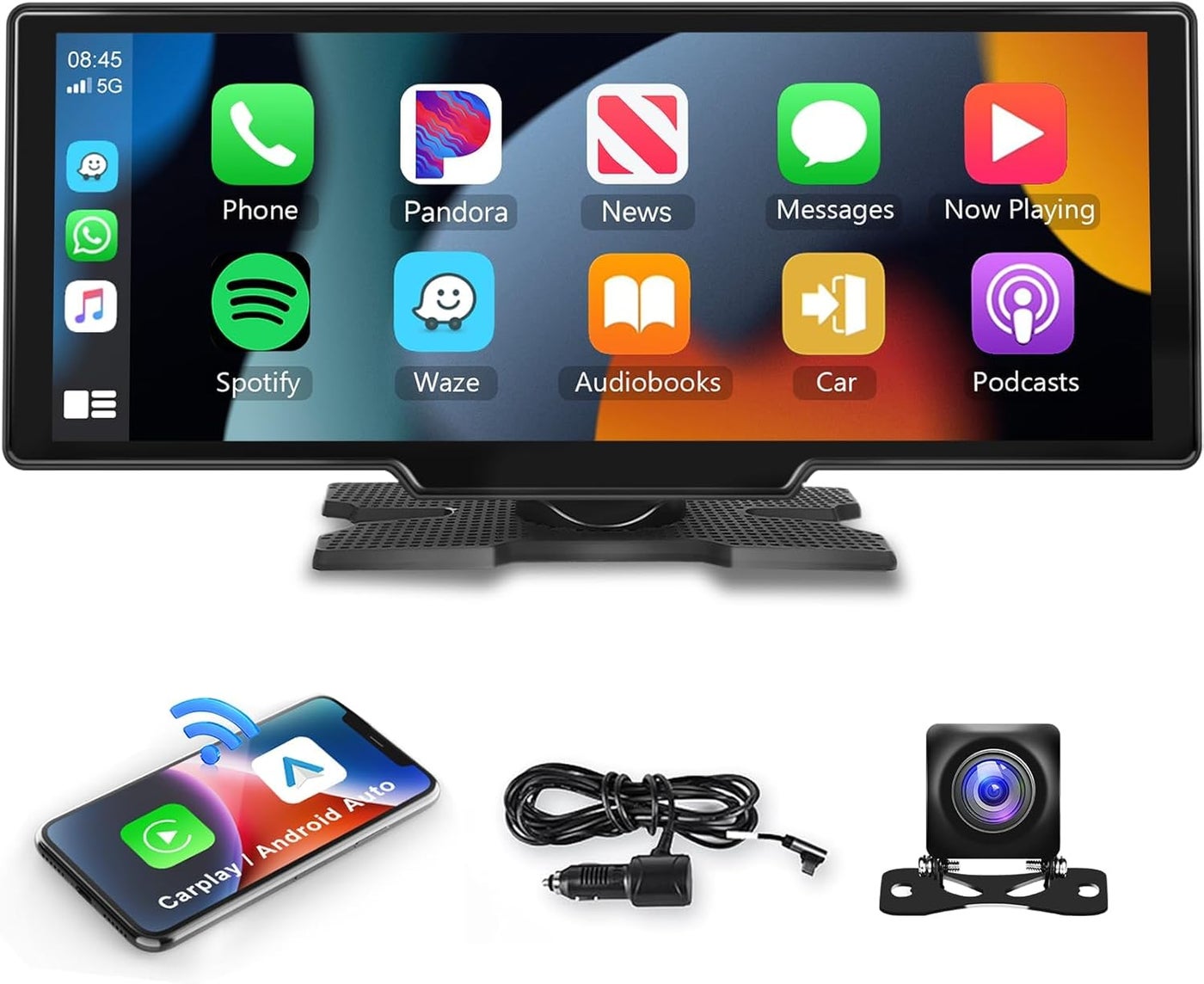Compare Podofo Wireless Carplay Portable Car Radio 10.26 Inches at KSA Price