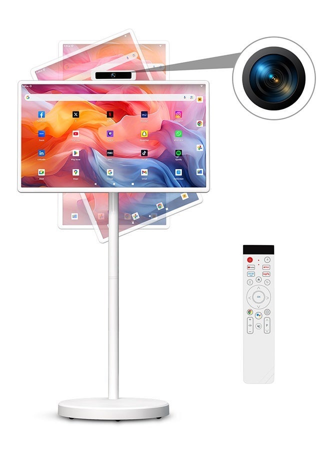 Compare VLH Smart Portable TV On Wheels, Cordless Rolling TV 32″ FHD 1080P Portable Smart tv with WiFi, Mobile Tablet Touch Screen Portable Monitor Builtin 38400mAh Battery Operated Camera, Touchscreen TVs at KSA Price