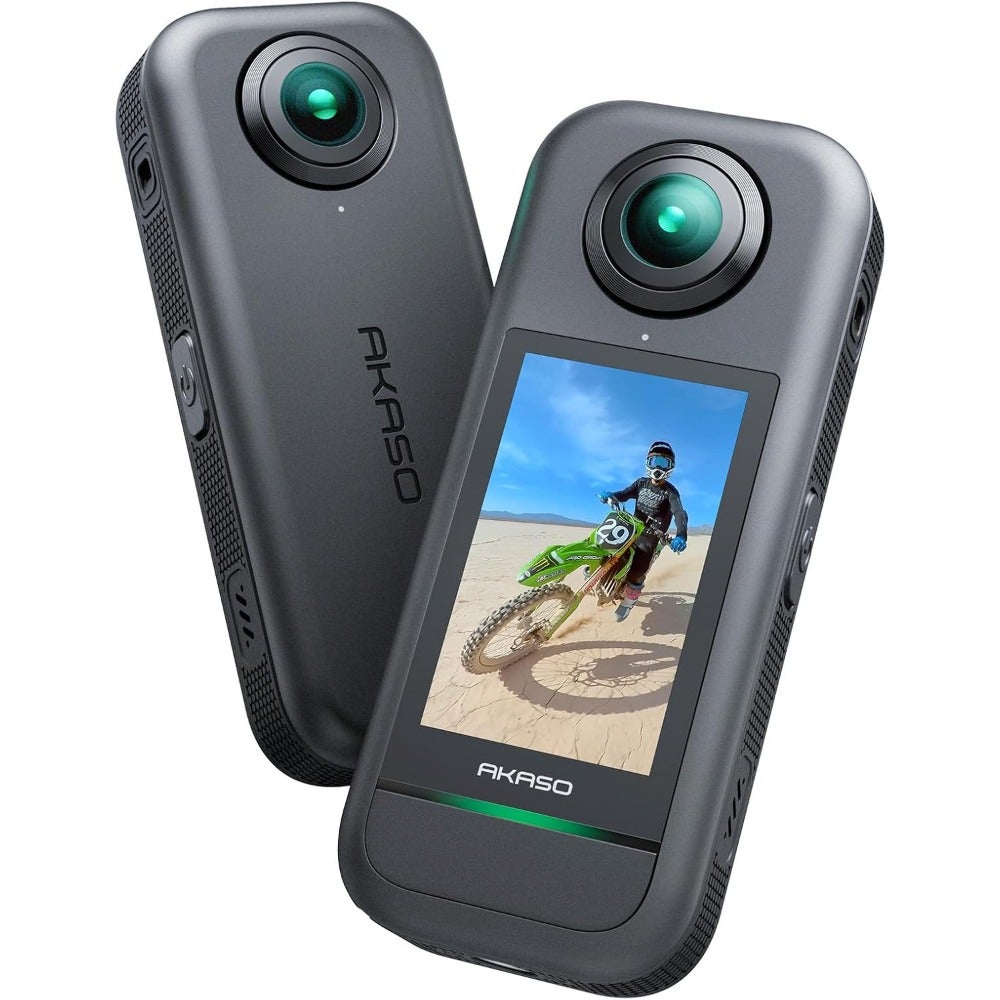 Compare 360 Action Camera  5.7K 360 Video with 12 48MP Sensors, 72MP 360 Photo, 360SuperSmooth, Invisible Selfie Stick Effect, 360 Horizon Lock, AI Tracking at KSA Price