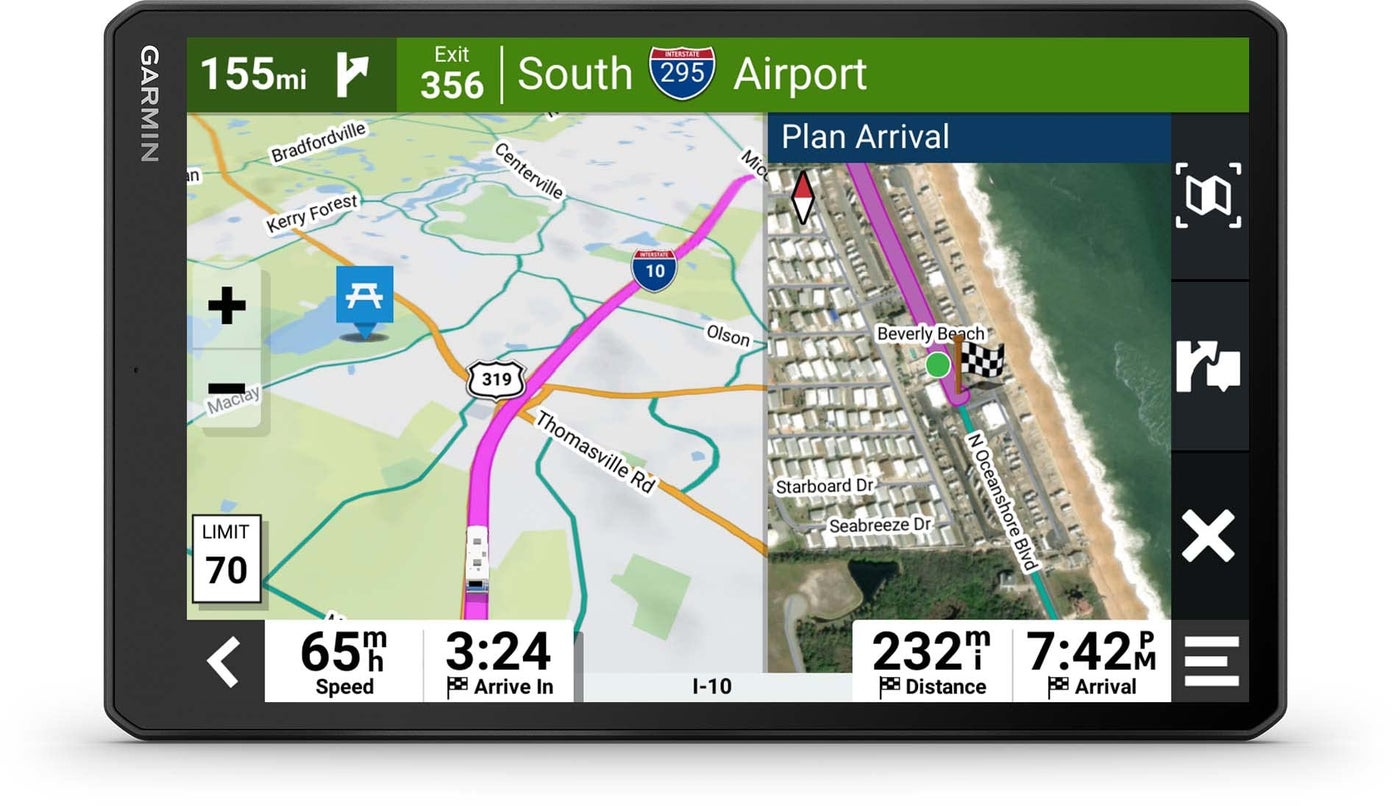 Compare Garmin RV 1095, ExtraLarge, EasytoRead 10” GPS RV Navigator, Custom RV Routing, HighResolution Birdseye Satellite Imagery, Directory of RV Parks and Services, Landscape or Portrait View Display at KSA Price