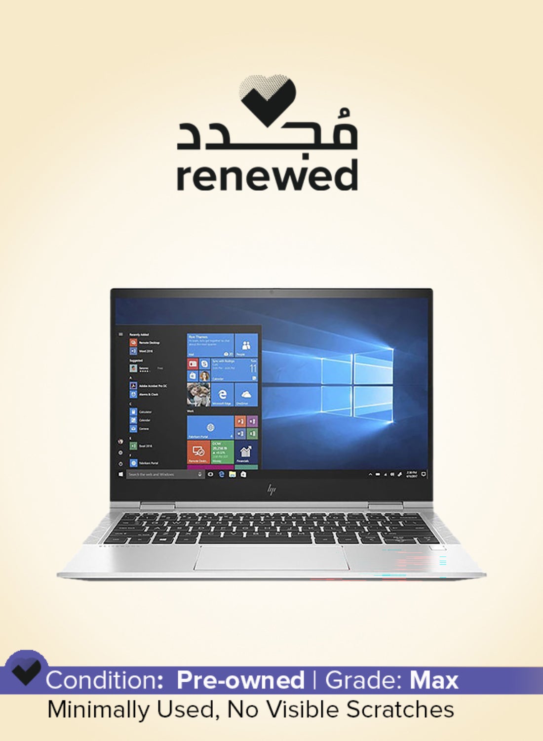 Compare Renewed  EliteBook 830 G7 Laptop With 13.3Inch Display, Core i7 ProcessorQuad Core10th Gen16GB RAM512GB SSDWindows 11 Pro English silver at KSA Price