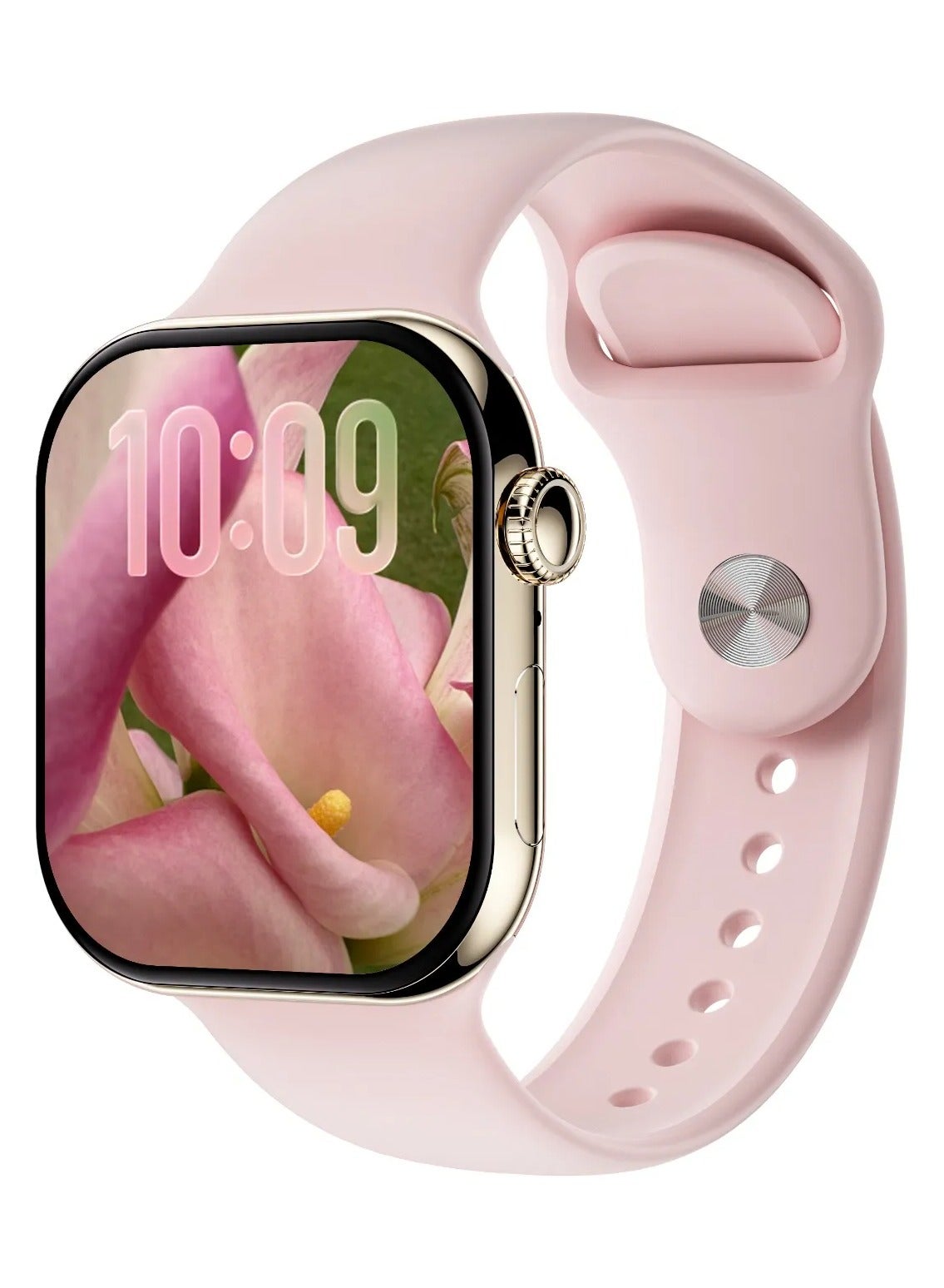 Compare Communicate Smart Watch 2.07 inch HD IPS Display Compatible with iOS & Android, AI Assistant ChatGPT, Bluetooth Calls, Smartwatch, BuiltIn Game, WhatsApp, Flashlight, AI Painting Mode, Find My Watch  Pink at KSA Price