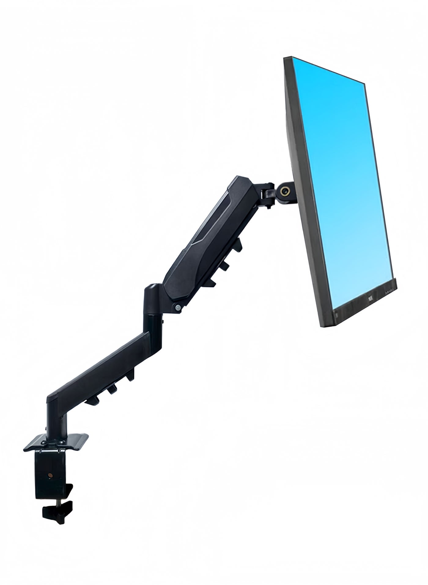 Compare Single Arm Stand Monitor Dest Mount Full Motion Monitor Arm Holds up  to 9kG with Gas Spring for 17 to 32 Inch LCD LED Computer Monitor at KSA Price