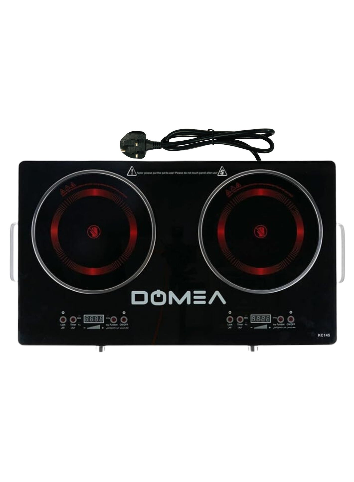 Compare 2Burner Infrared Cooktop, 3600W Electric Stove, LED Display, 4 Presets FryBBQSoupHot Pot, Child Lock, Overheat Protection, AGrade Glass Panel, Fast Heating, Works with All Cookware at KSA Price