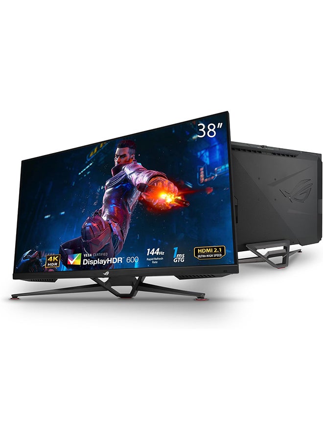 Compare ROG Swift PG38UQ Gaming Monitor, 38 4K UHD IPS Display, 144Hz Refresh Rate, 1ms GtG Response Time, GSync FreeSync Compatible, 16.7M Display Color, DPHDMI *2USB 3.2 *4 | 90LM08M0B01170 Black at KSA Price