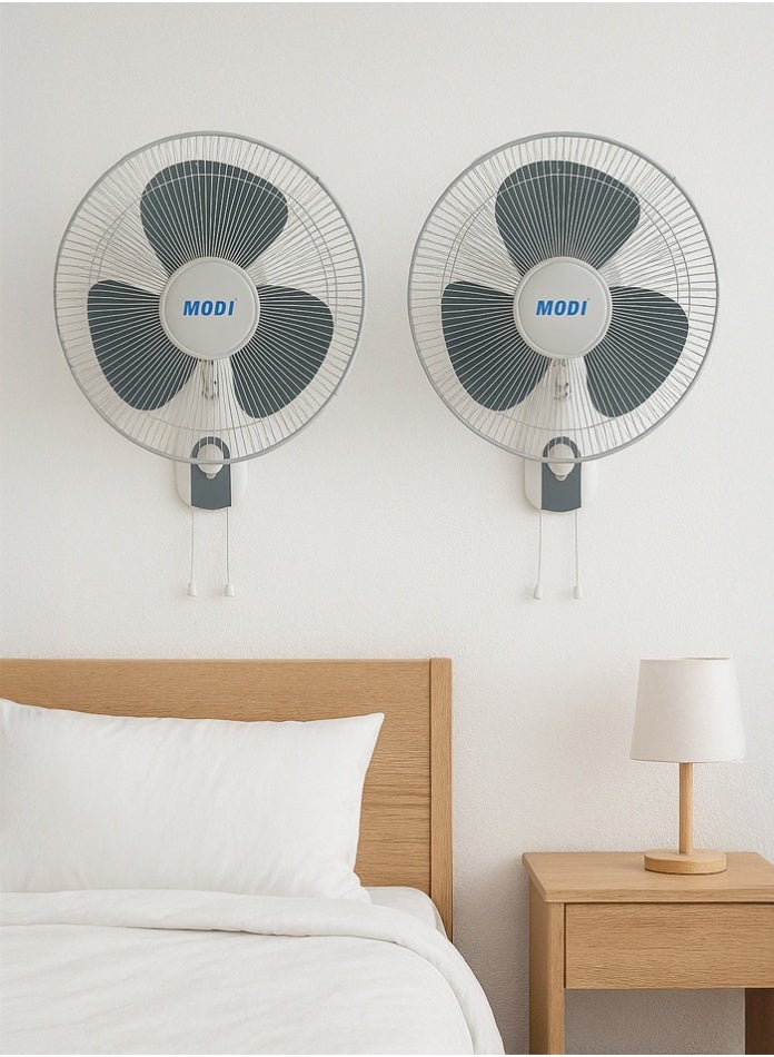 Compare 3Speed Wall Fan 45W White 2Pack, Quiet and EnergyEfficient Cooling Fan with Strong Airflow, Easy Wall Mount for Home and Office at KSA Price
