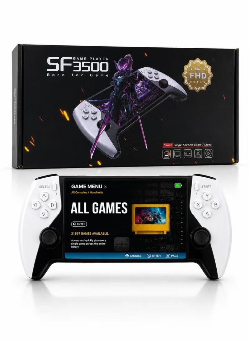 SF3500 Handheld Retro Gaming Console, 5-Inch IPS FHD…
