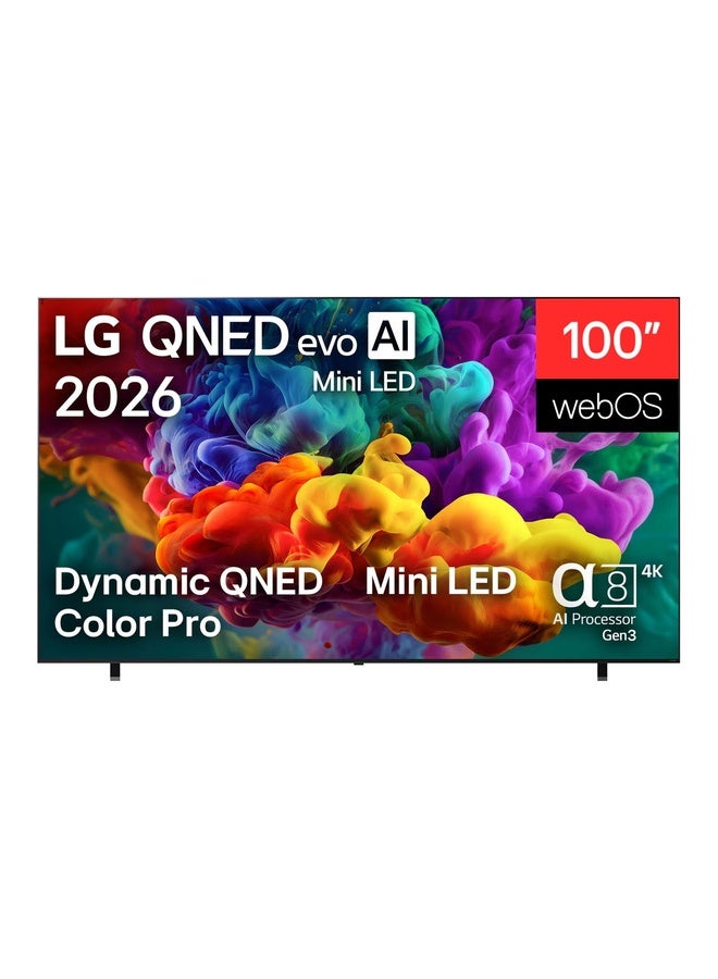 Compare 100inch LG QNED evo AI Mini LED QNED85 4K Smart TV 2026 100QNED85B8 black at KSA Price