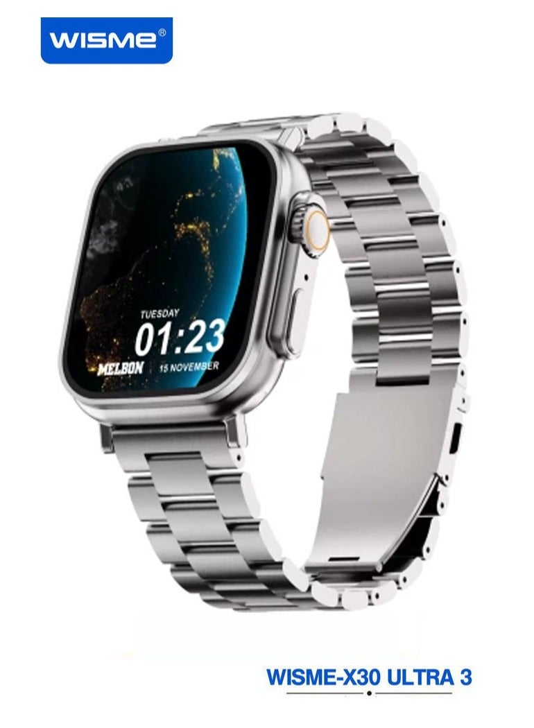 WISME-X30 ULTRA 3 Multi-Function Waterproof Smartwatch…