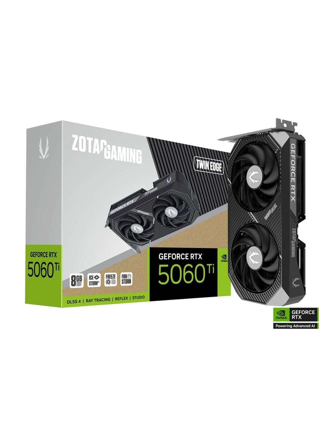 Compare GAMING GeForce RTX 5060 Ti Twin Edge 8GB GDDR7 Graphics Card – Ada Lovelace Architecture, 4608 CUDA Cores, 2.57 GHz Boost Clock, DLSS 4, Ray Tracing, PCIe Gen 5, DisplayPort 2.1, HDMI 2.1, 128bit, 180W TDP | ZTB50610E10M at KSA Price