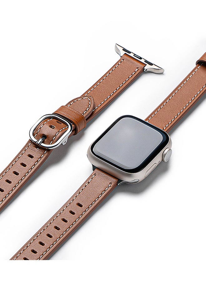 Leather One Slim Watch Band For Apple Watch…