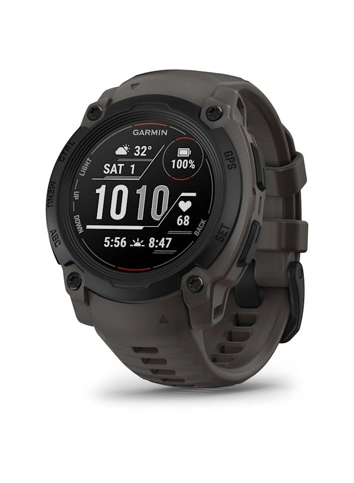 Compare Instinct E  40MM  Black with Charcoal Band  Up to 14 Days of  Battery life   0.6 Sunlightvisible, transflective memoryinpixel MIP, Chemically strengthened glass, Heart Rate Monitor, All day stress monitor, S at KSA Price